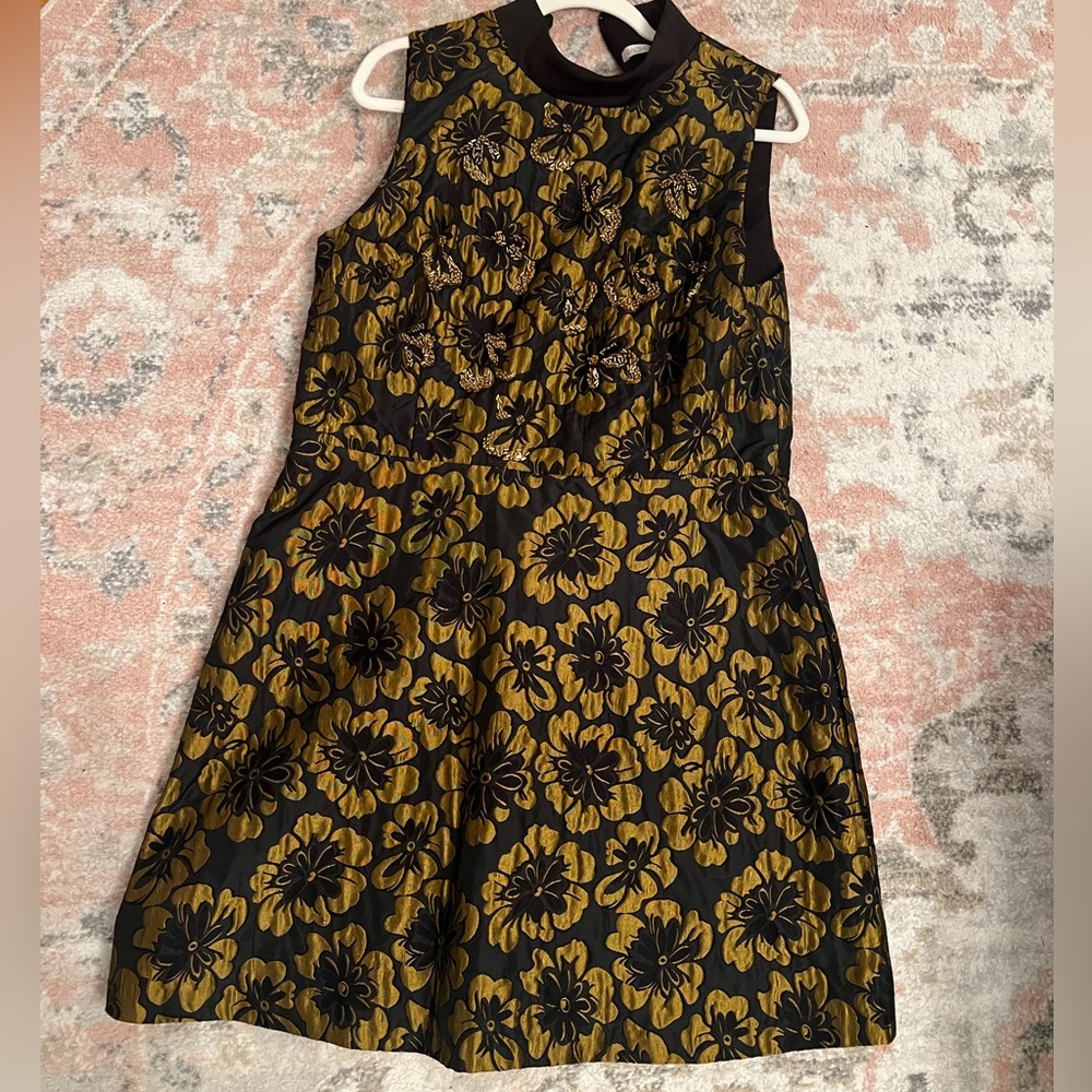 Rachel Roy Gold and Black Mini Dress